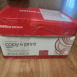 Multi-Use Printer & Copy Paper, White, Letter (8.5" x 11"), 5000 Sheets Per Case, 20 Lb
