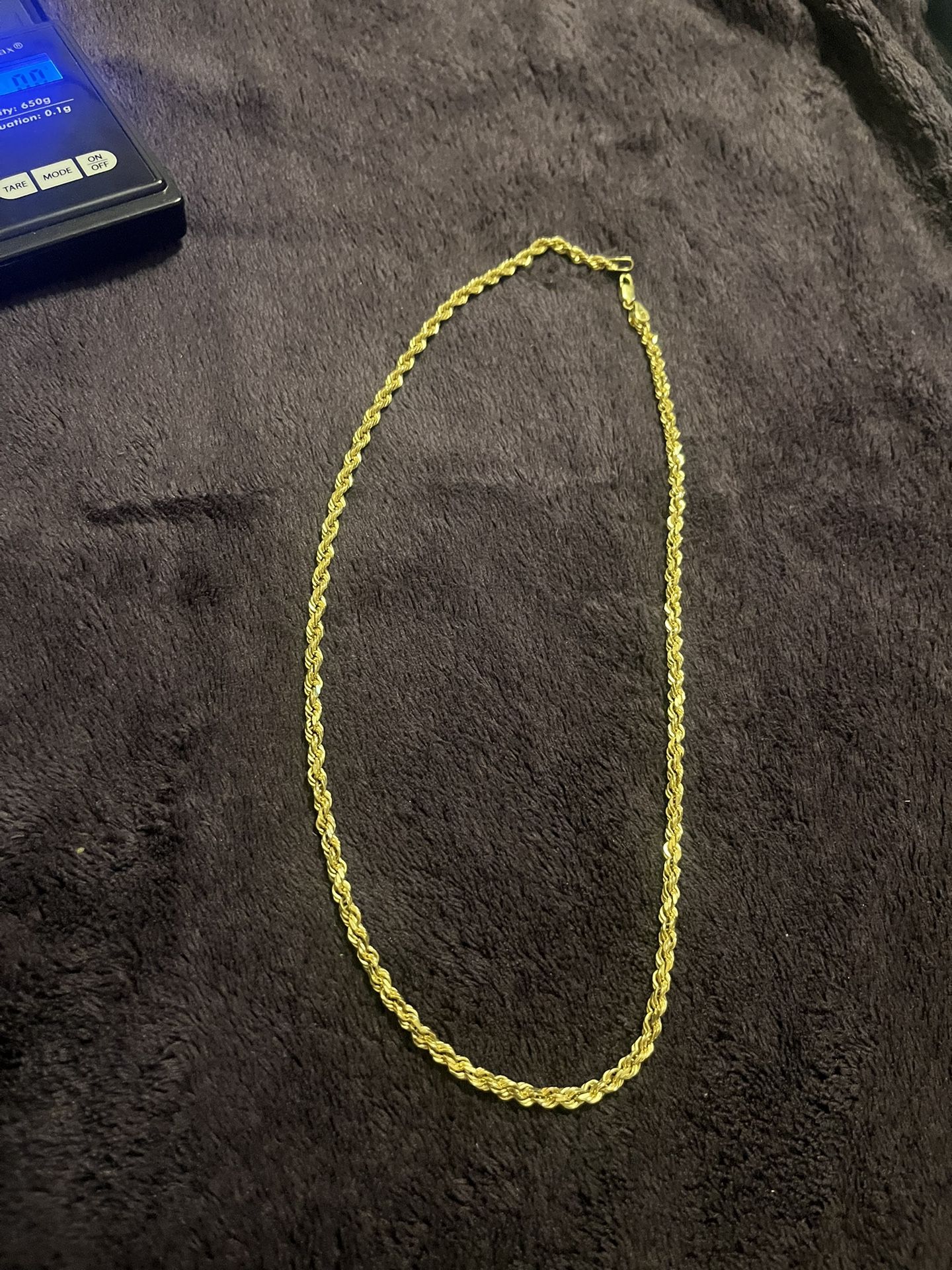 14k Solid Rope Chain