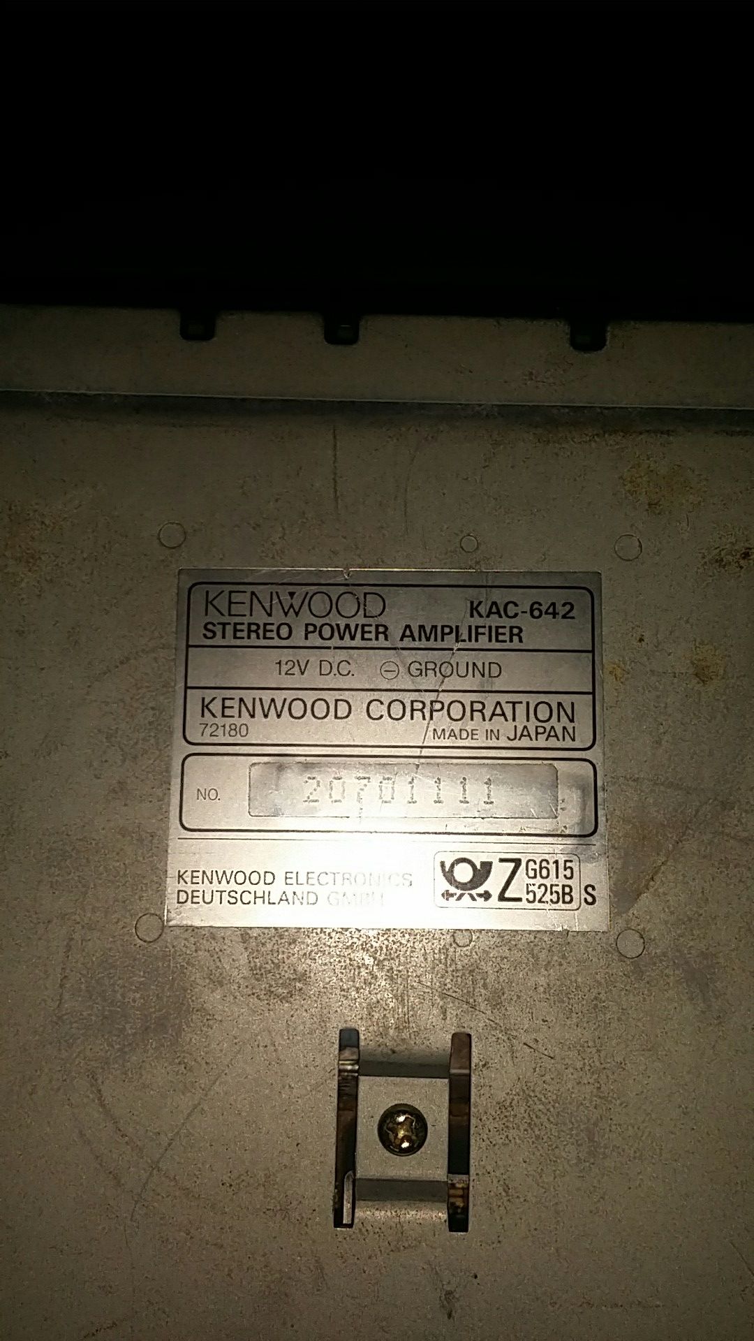 KENWOOD- 4 channel power amplifier, KAC - 642 for Sale in