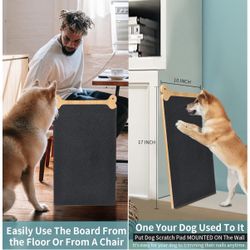 Brand New in Box Blue  Dog Scratch Pad For Large Dog-Dog Scratching Pad Double Sided Large Size-Wall-Mounted Dog Nail File-Fear Free Nail