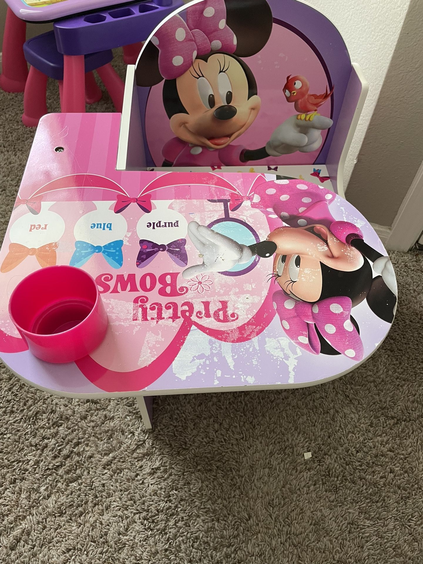 Minnie mouse toddler seating cubie