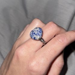 Wire Wrapped Sodalite Ring