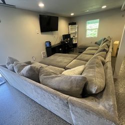 Sectional Couch…16ft by 9ft. Ottoman. 
