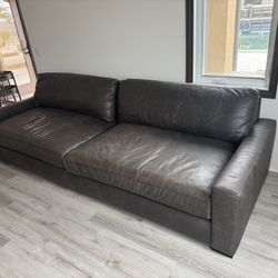 RH RESTORATION HARDWARE - Maxwell 10ft sofa - Italian leather - MINT - 75% OFF
