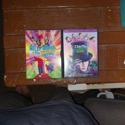 2 DVDs Willy Wonka & The Chocolate Factory and Charlie and The Chocolate Factory