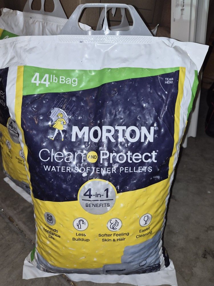 Morton Water Softener Pellets- 3 44lb Bags (Cheap Deal!!)
