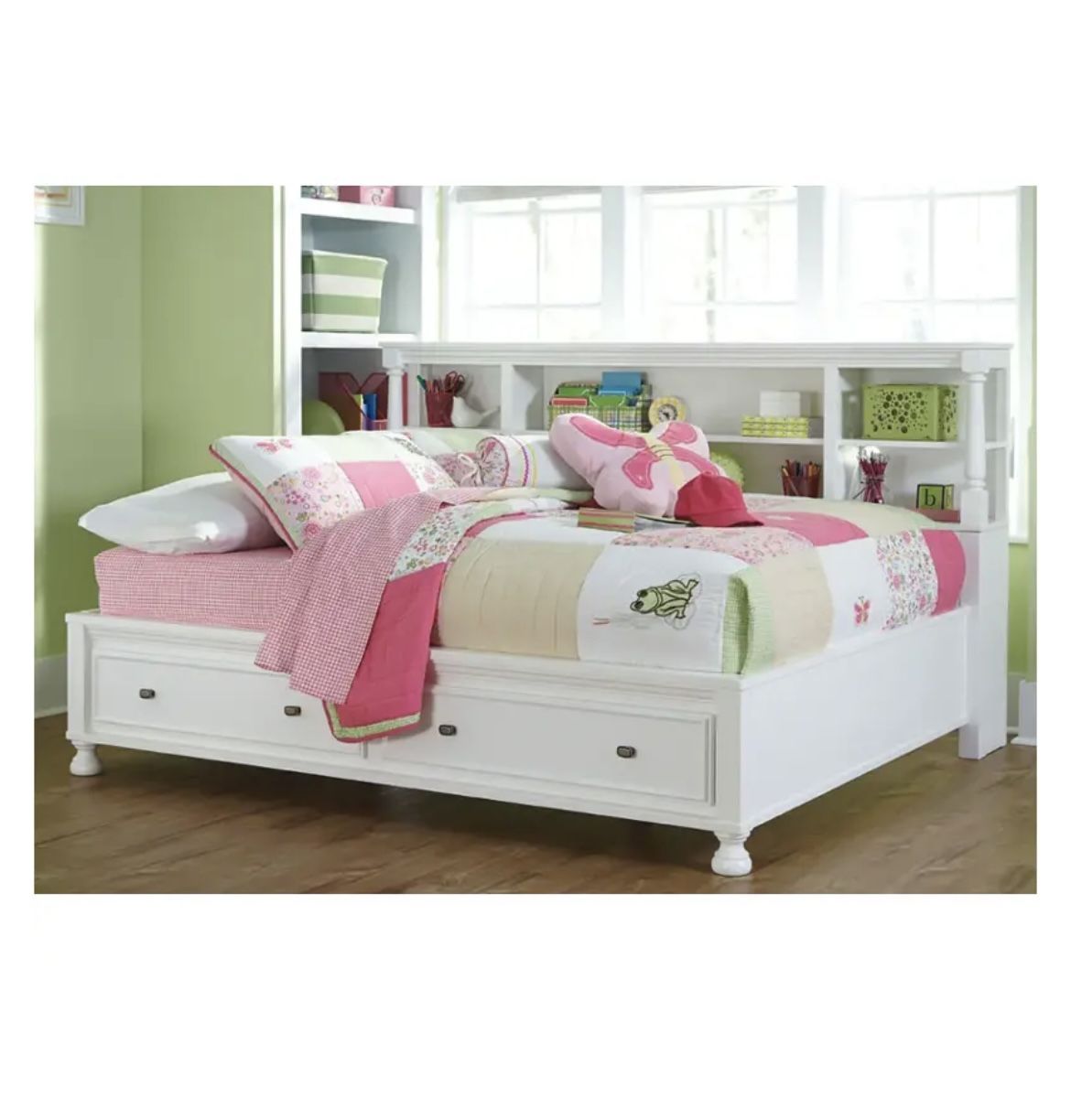 Bed Frame With Bookcase (full)