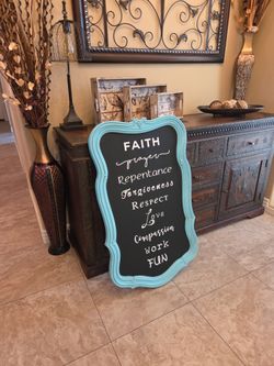 Large Teal Accented Wall Decor