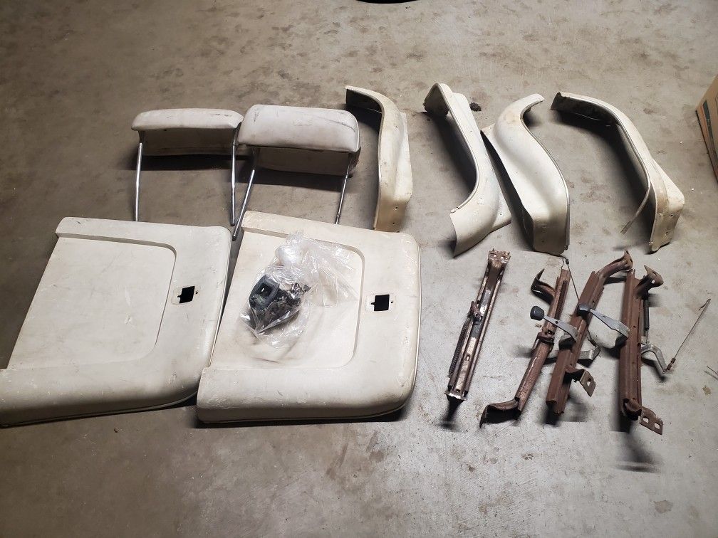 1969 Chevelle Bucket Seat Plastics And Rails