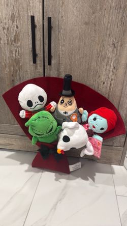 New Disney Nightmare Before Christmas 5 Character Plush