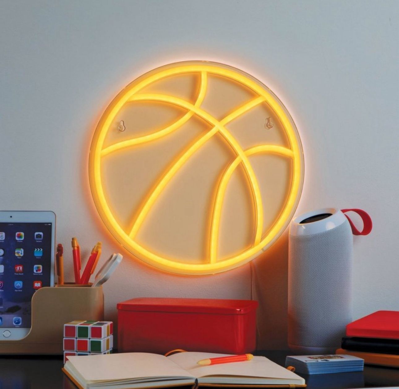 🔥NEW🔥 Basketball Neon Teen Wall Sign - West & Arrow