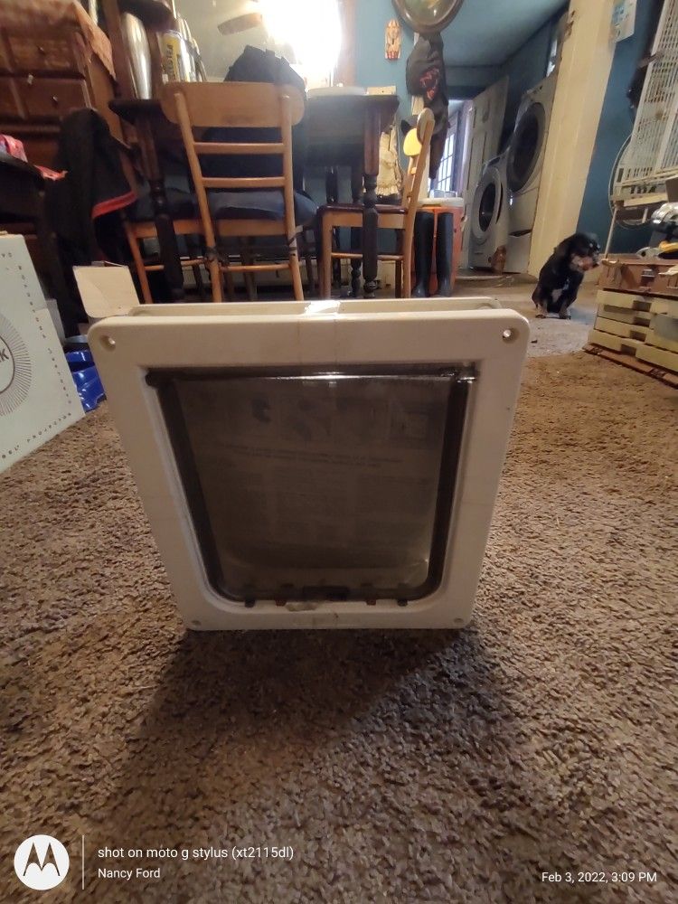Cat Door With One Way Lock