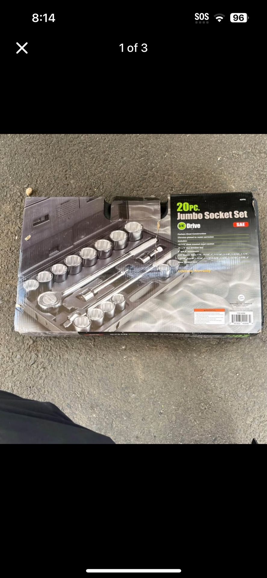 3/4 Drive Jumbo Kit 20pc.