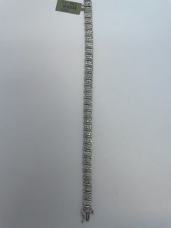 10k Gold Diamond Bracelet. New.