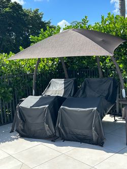 Double Chaise Sunset  Swing 422L $3500 Set with Canopy