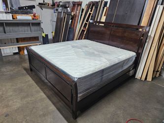 King bed and mattress