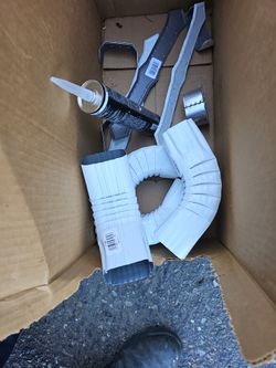 Gutter Pipe 30 Feet & Elbows