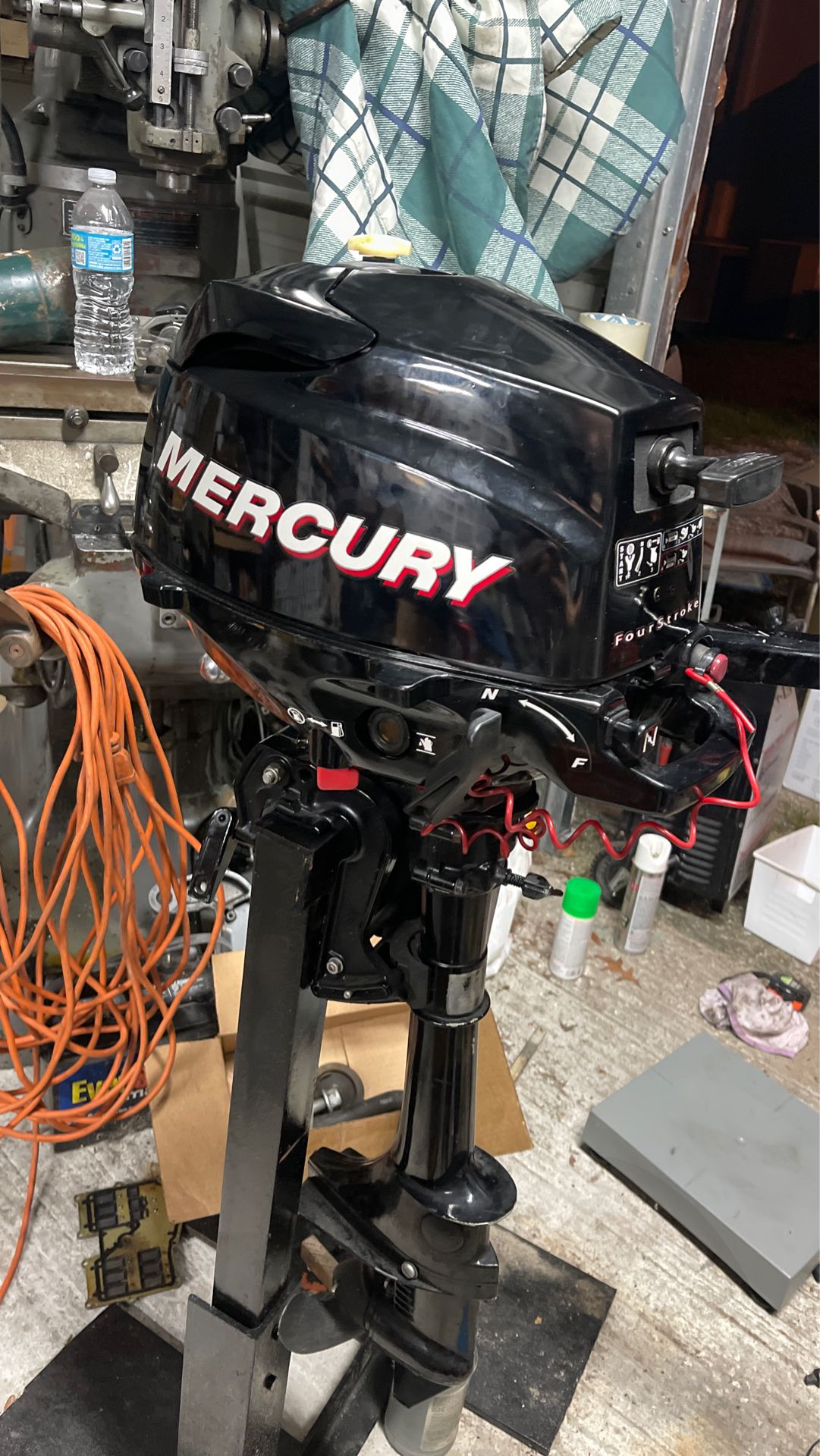 Mercury 3.5hp 4 stroke Outboard Motor Tiller handle.