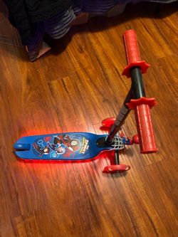 Spider-Man light up scooter
