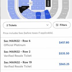 4 Tickets To Rauw Concert Inglewood Apirl 28th