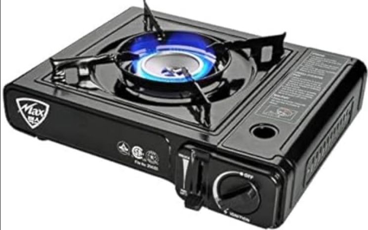 NEW- Max Gas Stove-portable With Carrying Case