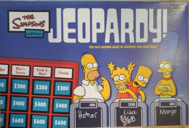 Simpsons Jeopard Board Game - Like New