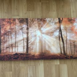 Forest sunrise artwork