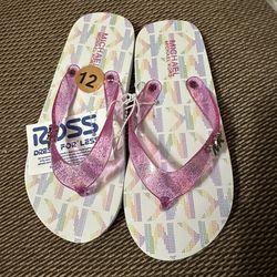 Michael Kors Flip Flops Size 12 Little Girls