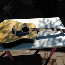Baja Acoustic Guitar, Seldom Used, With One Broken String