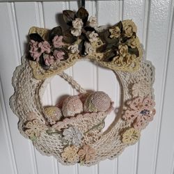 KNITTED WREATH 9" ROUND