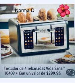 Tostador de 4 rebanadas nuevo en su caja 🌺 princess house 🌺