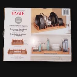 Seville Classics Bamboo Expandable Cabinet and Pantry Organizer