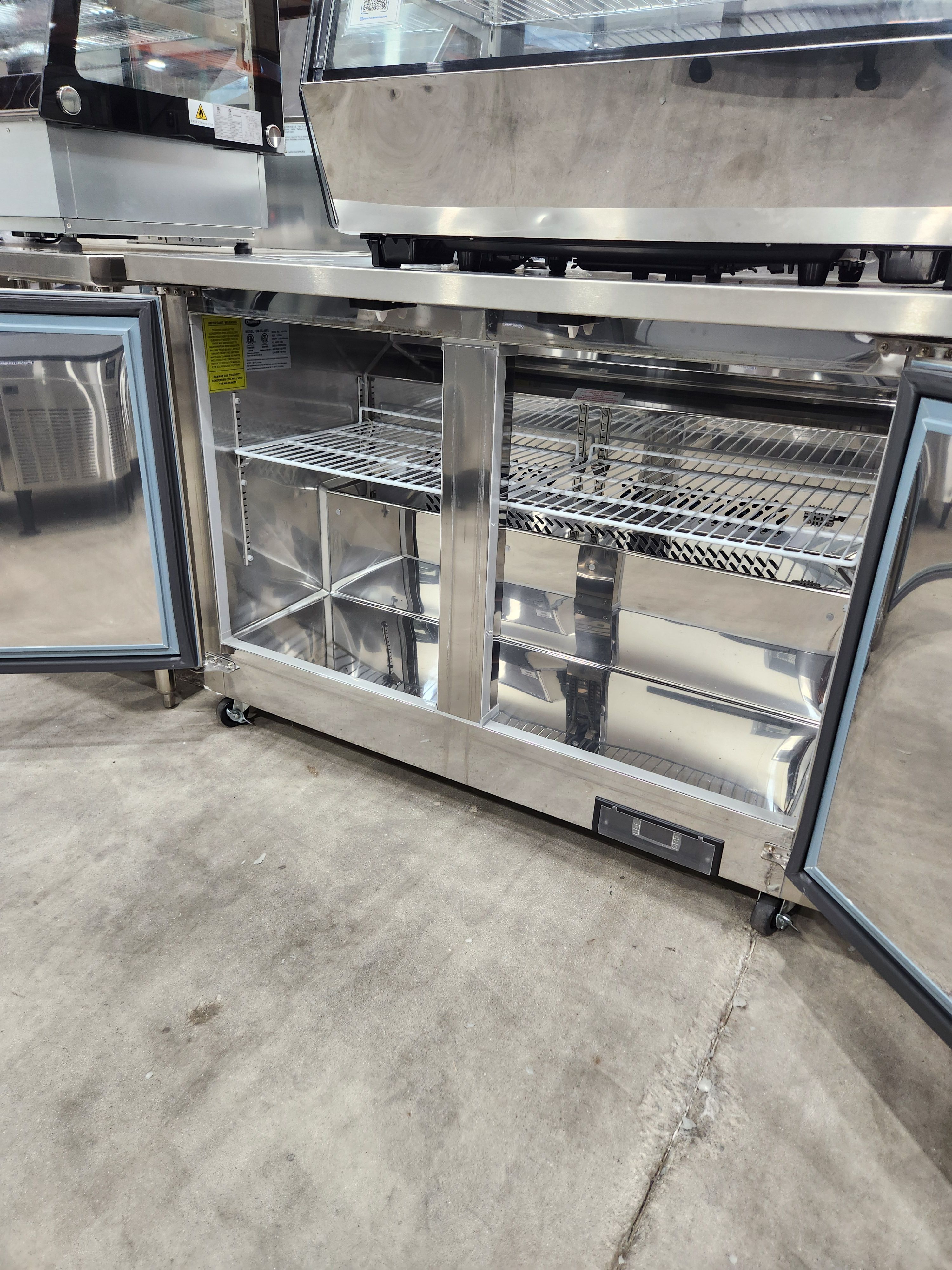 36 7/16" Undercounter Refrigerator – Polarman PLM-UC-36S Stainless Steel, 2 Solid Doors