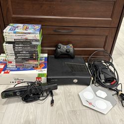 Xbox 360 Slim Bundle - Kinect + Controller + 18 Games incl. GTA, CoD, & More