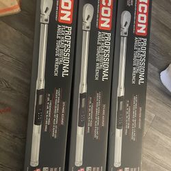  ICON 1/2 in. Drive, 12.5 to 250 ft-lb Professional Flex-Head Digital Angle Torque Wrench