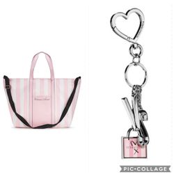 NWT VICTORIA’S SECRET WEEKENDER & KEYCHAIN