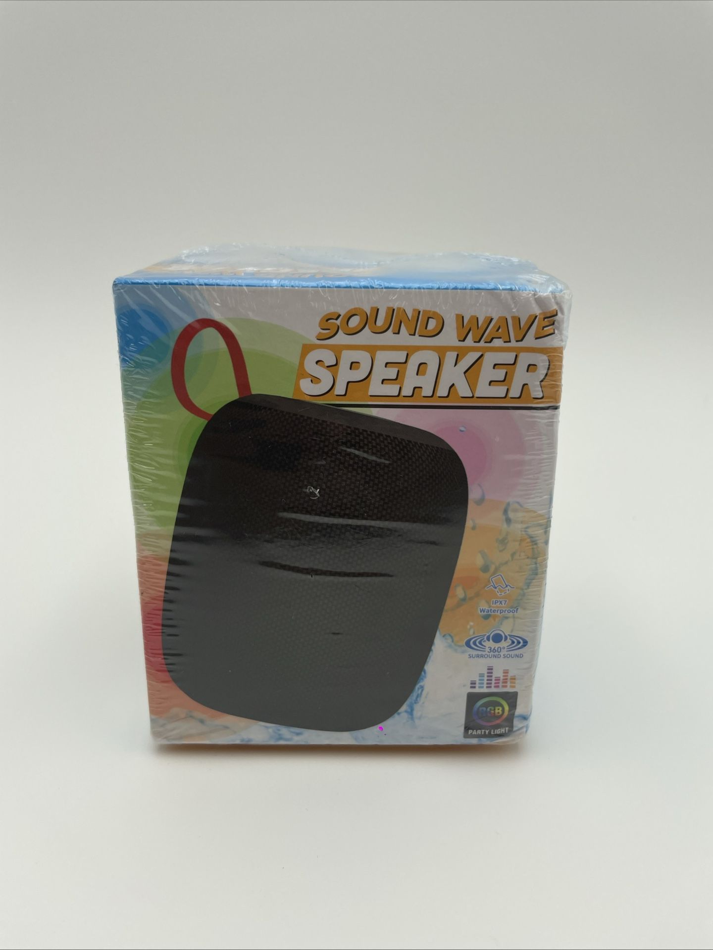 Sound Wave Portable Bluetooth Speaker - Waterproof - RGB Party Lights - NEW