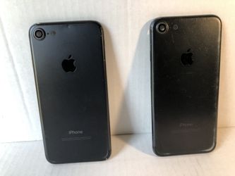 (2) OEM Apple Iphone 7’s (Black ) Back Housing Frames For Parts