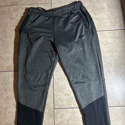Black Nike Dri-Fit Sweatpants, Size Adult Medium