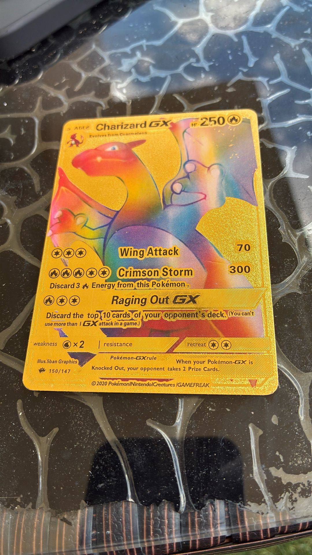 Pokémon Rainbow Charizard Gx