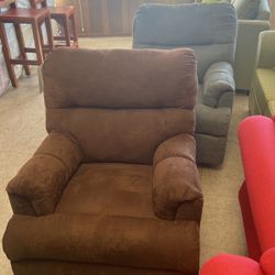 Recliners $350 each brown or gray microfiber