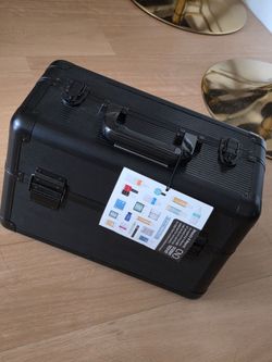 CND Black Matte Finish Aluminum Premium Professional Travel Case Organizer Brand New!