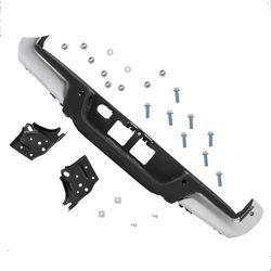 Rear Bumper Assembly Chrome W/ Sensor Holes For 2016-2023 Toyota Tacoma