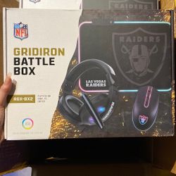 gridiron battle box headset mouse and mousepad 