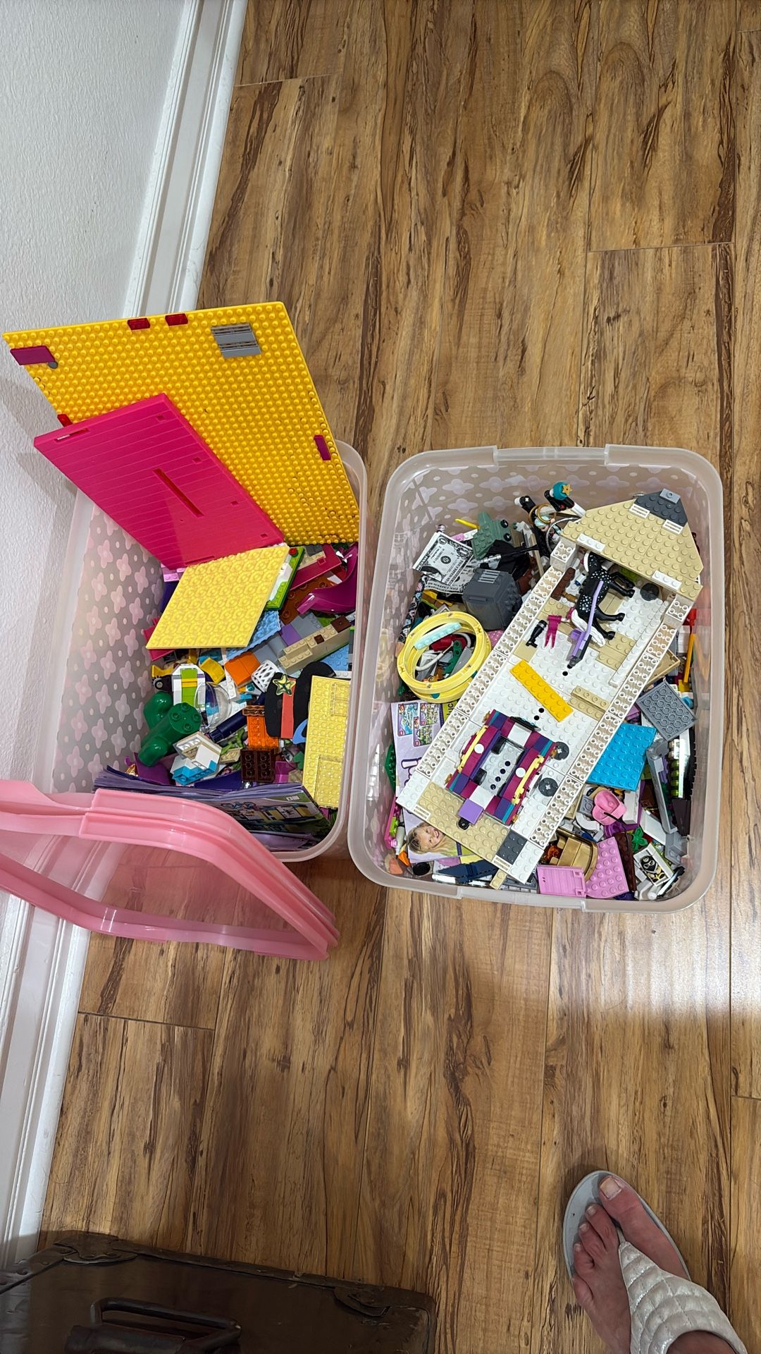 2 Big Bins Of Girls Lego Pieces 