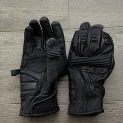 509 Ardor Gloves Street Motorcycle Black Leather XS