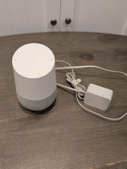 Google Home Smart Speaker with Power Adapter