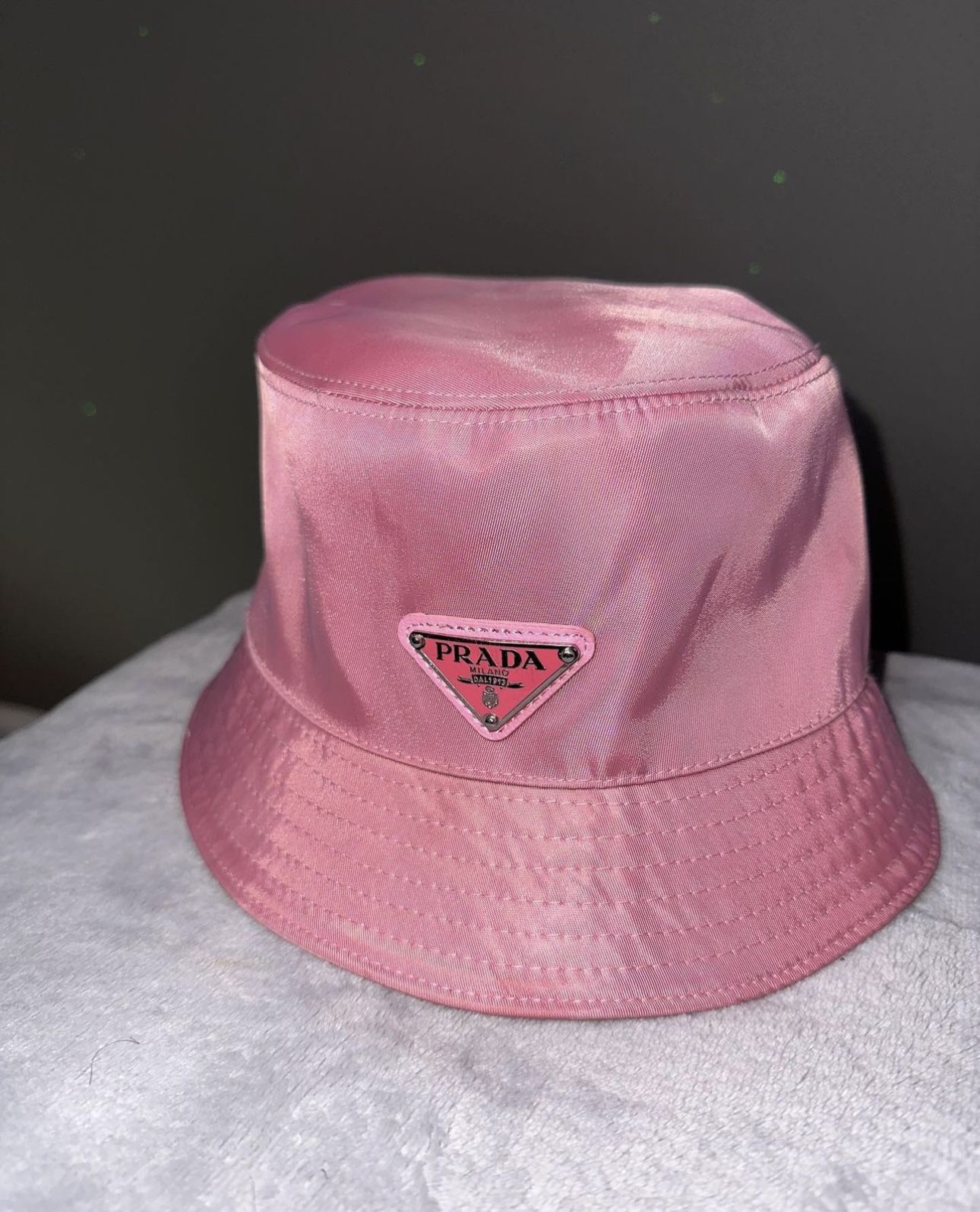 Pink Prada Bucket Hat