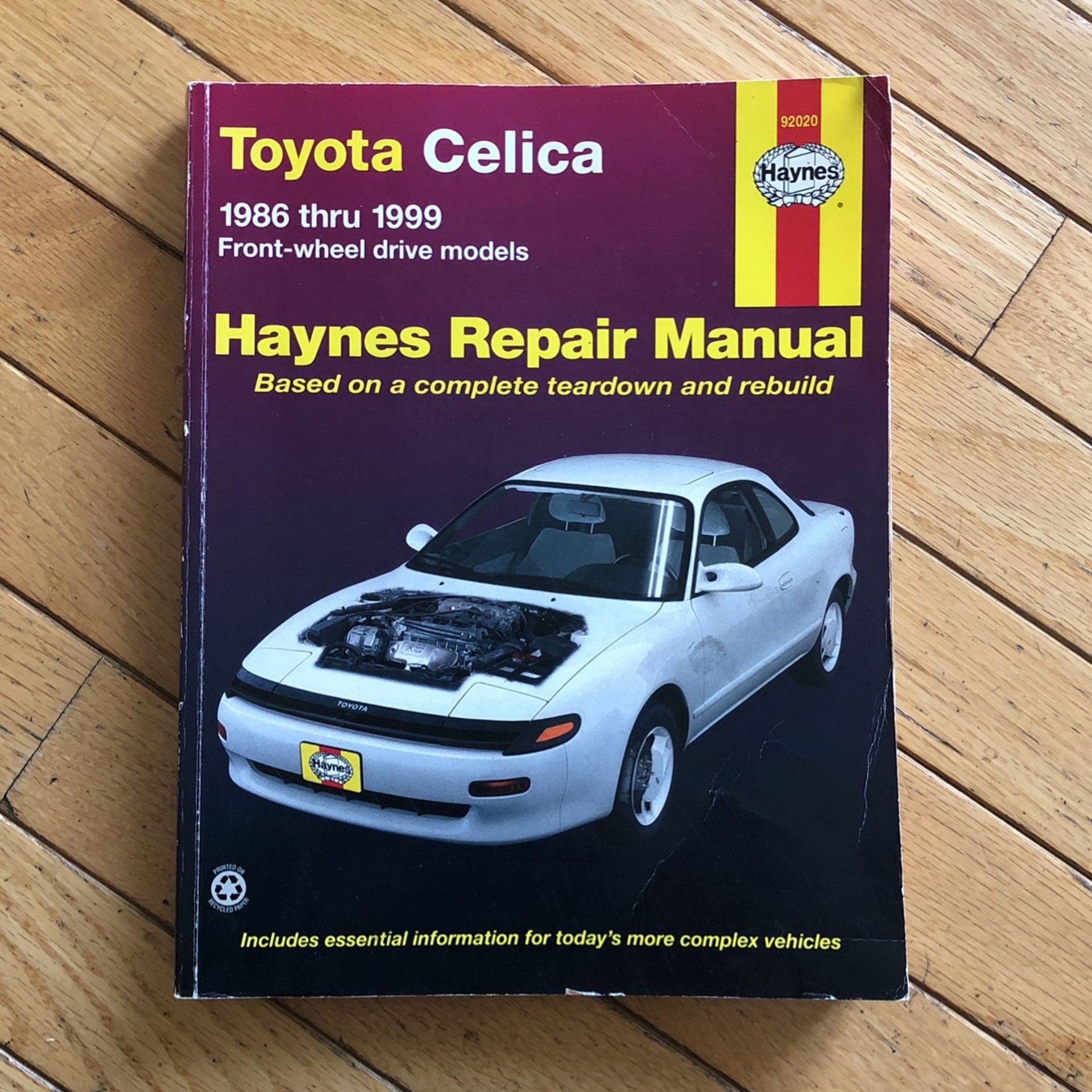 Toyota Celica 1986-1999 Haynes Repair Manual