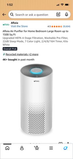 Afloia Air Purifier for Home Bedroom Large Room up to 1500 Sq Ft
